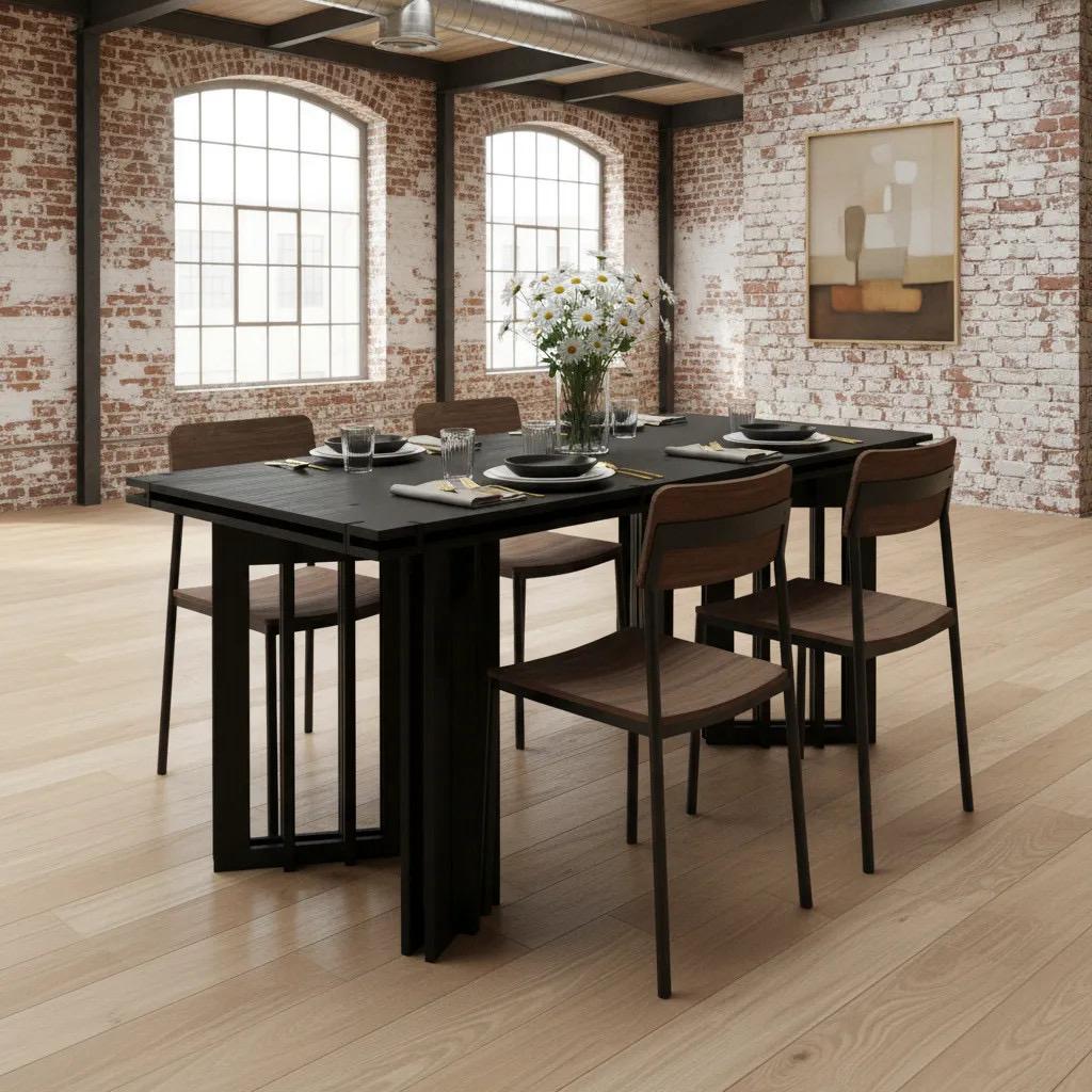 Clausum Siyah Yemek Masası