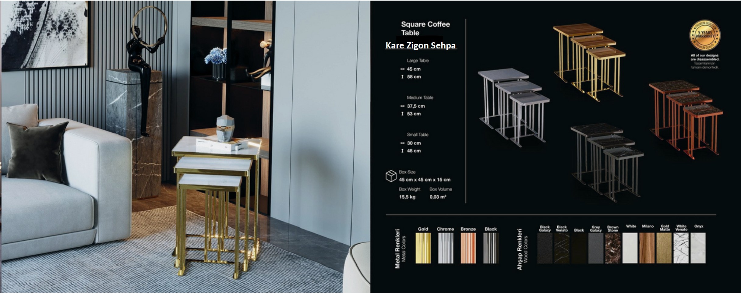 Kare Zigon Sehba Modelleri