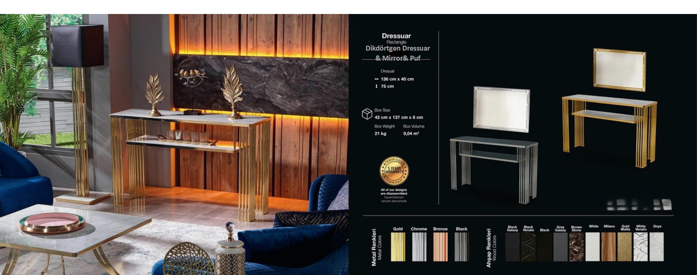 Kare Dresuar ve Ayna Modelleri