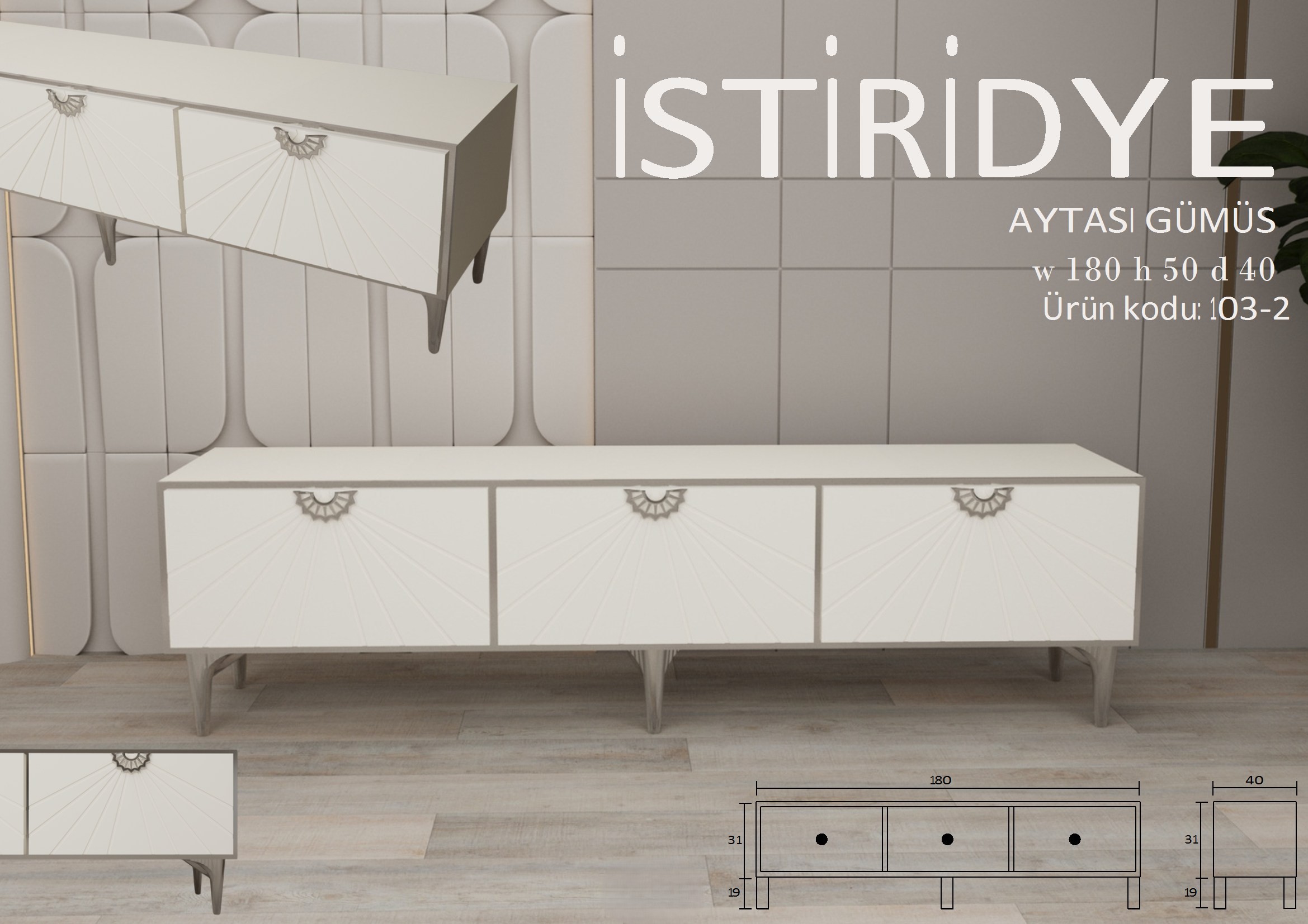 İstiridye Aytaşı Gümüş Ünite Modeli