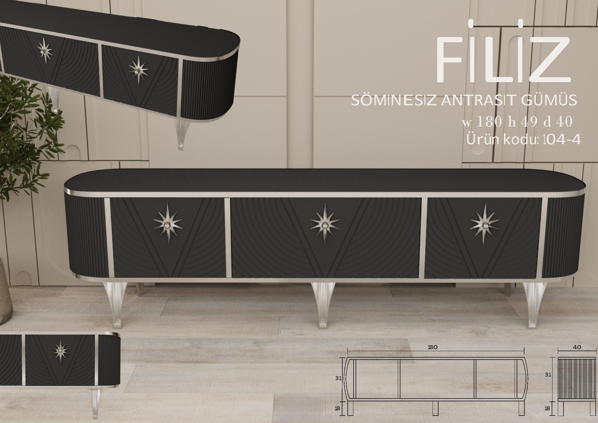 Filiz Antrasit Gümüş Ünite Modeli