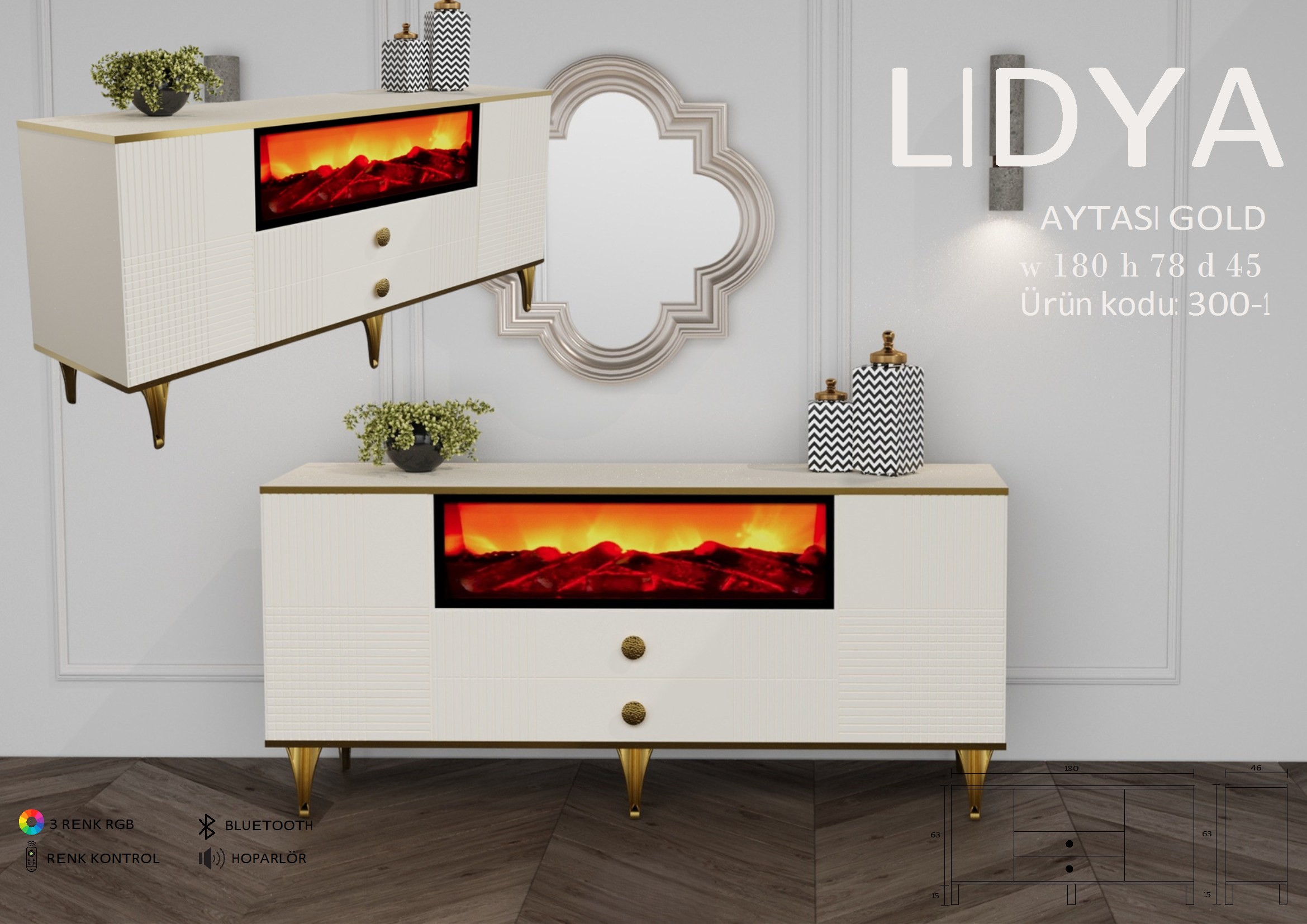 Lidya Aytaşı Gold Ünite Modeli