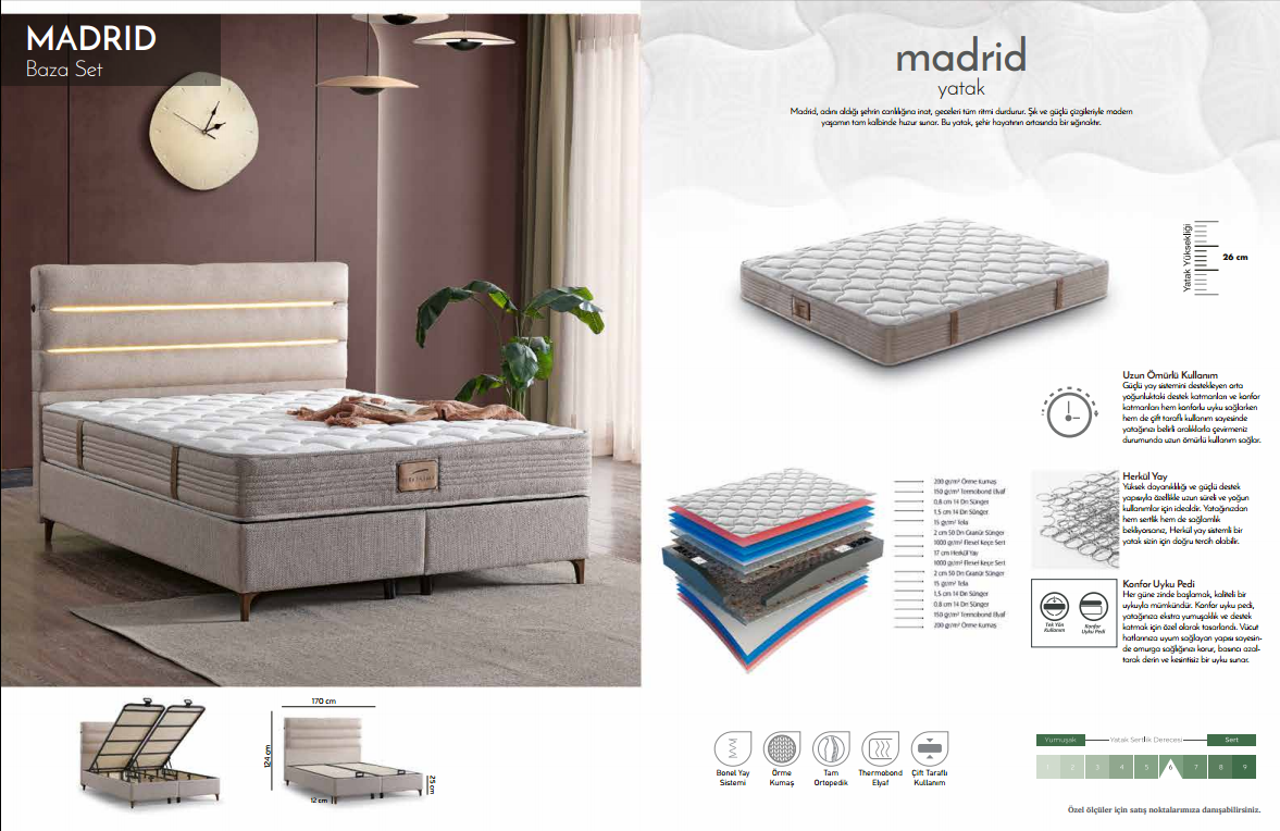 Madrid Yatak ve Baza