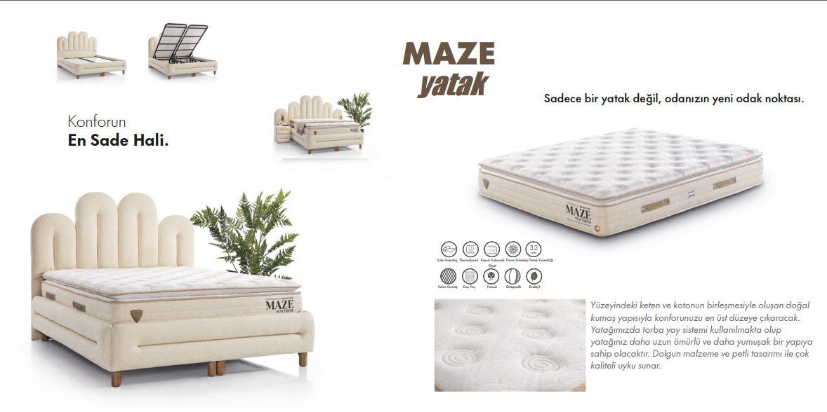 Maze-P Yatak ve Baza