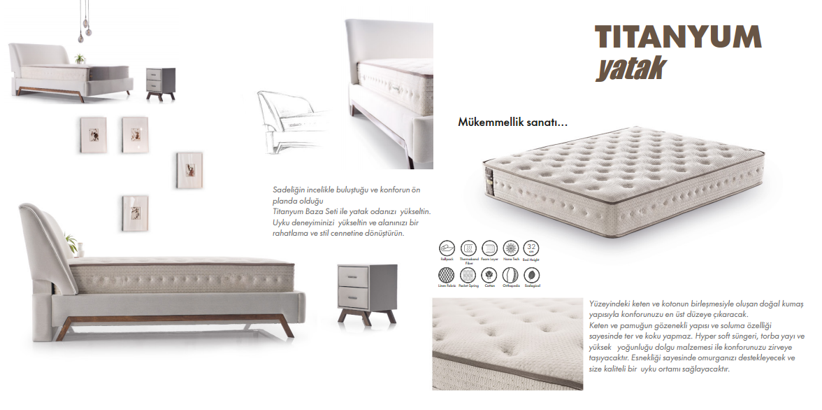 Titanyum-P Yatak ve Baza