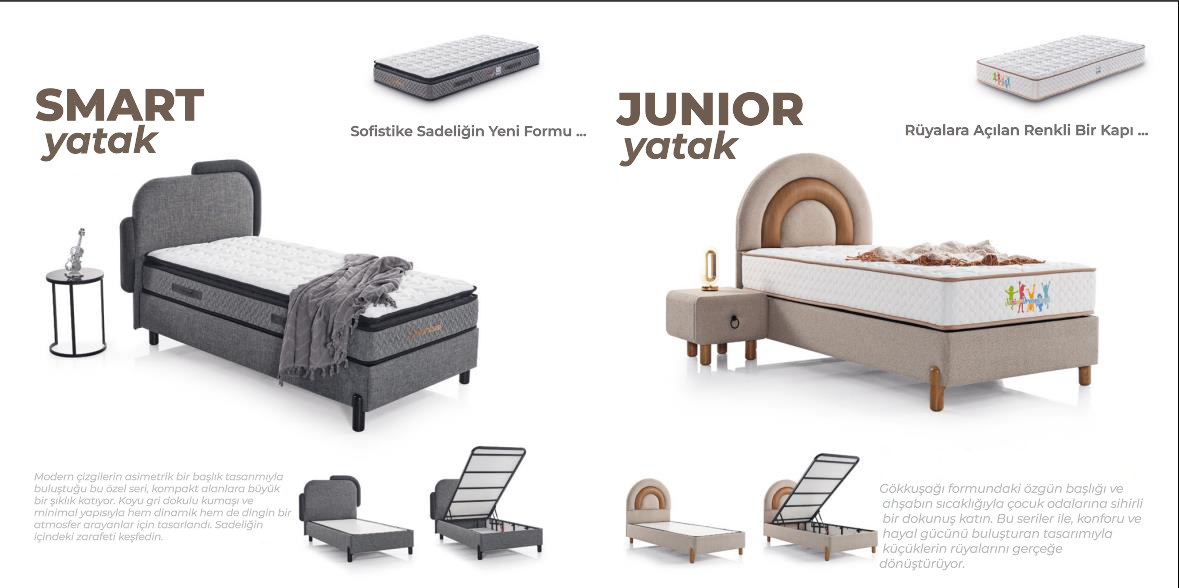 Smart ve Junior-P Yatak ve Baza