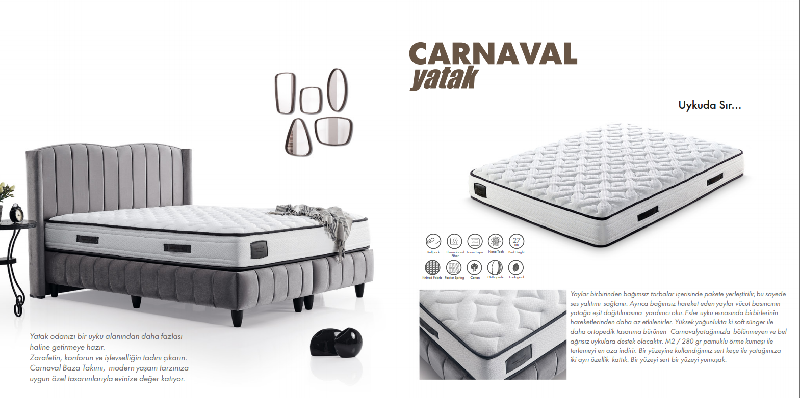 Carnaval-P Yatak ve Baza