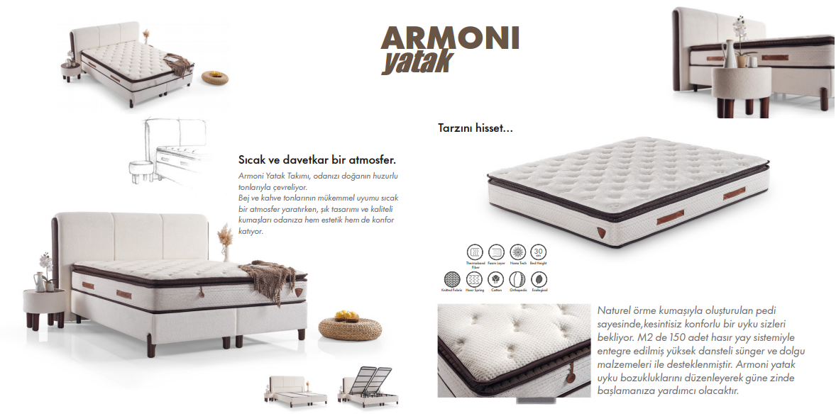 Armoni-P Yatak ve Baza